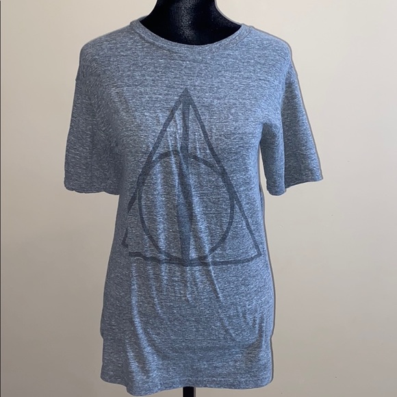 Warner Bros. Tops - Harry Potter Deathly Hallows Symbol T Shirt